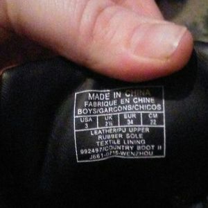 Boys size 3 polo boots